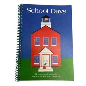 Hallmark MEMORY BOOK Keepsake Album SCHOOL DAYS Scrapbooking Photos Vintage 1984